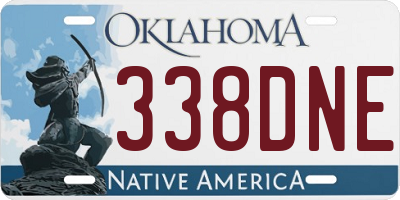 OK license plate 338DNE