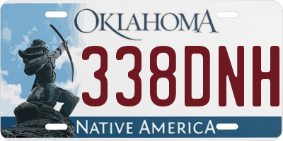 OK license plate 338DNH