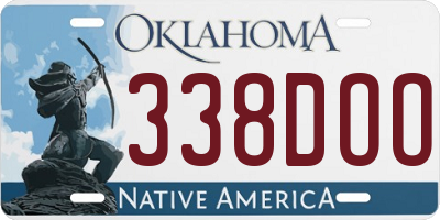 OK license plate 338DOO
