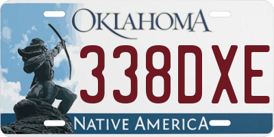 OK license plate 338DXE