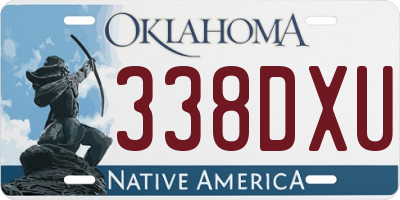 OK license plate 338DXU