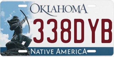OK license plate 338DYB