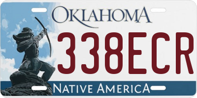 OK license plate 338ECR