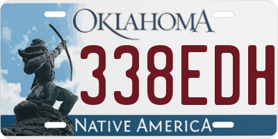 OK license plate 338EDH
