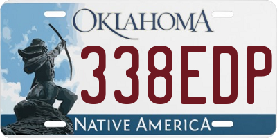OK license plate 338EDP