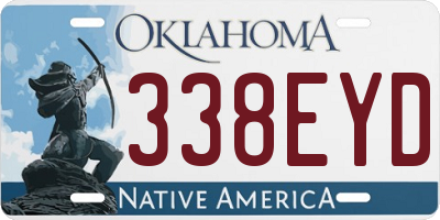 OK license plate 338EYD
