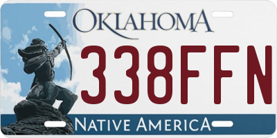 OK license plate 338FFN