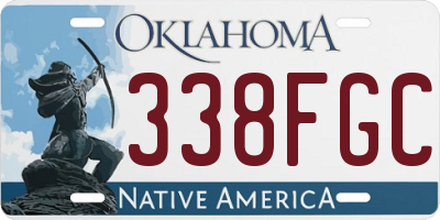 OK license plate 338FGC