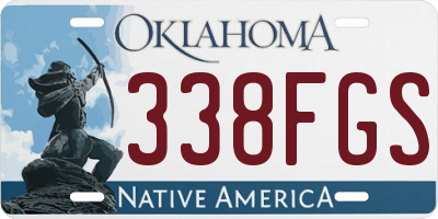 OK license plate 338FGS