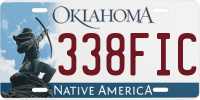 OK license plate 338FIC