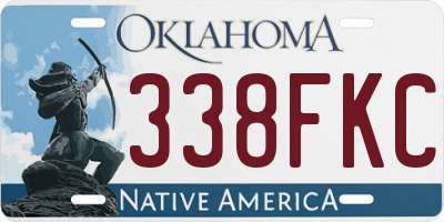 OK license plate 338FKC