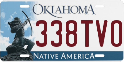 OK license plate 338TVO