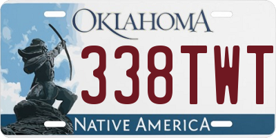 OK license plate 338TWT