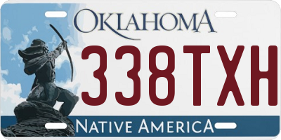 OK license plate 338TXH