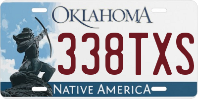 OK license plate 338TXS