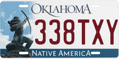 OK license plate 338TXY