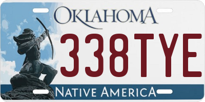 OK license plate 338TYE