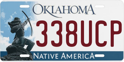 OK license plate 338UCP