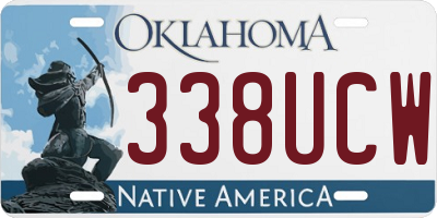 OK license plate 338UCW