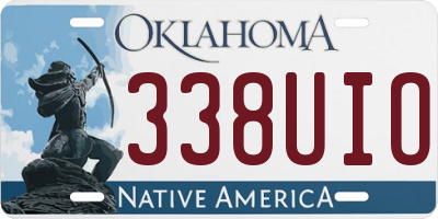OK license plate 338UIO