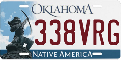 OK license plate 338VRG