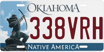 OK license plate 338VRH