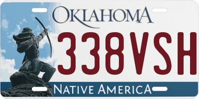 OK license plate 338VSH