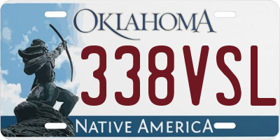 OK license plate 338VSL