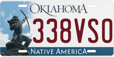 OK license plate 338VSO