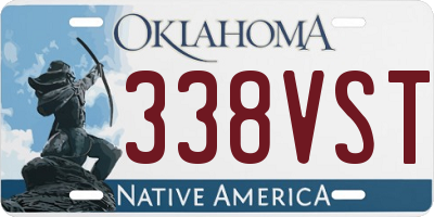OK license plate 338VST