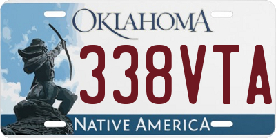 OK license plate 338VTA