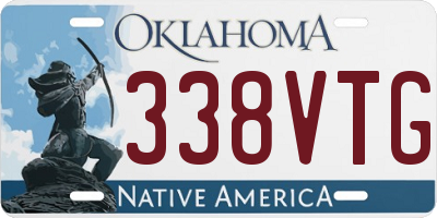 OK license plate 338VTG