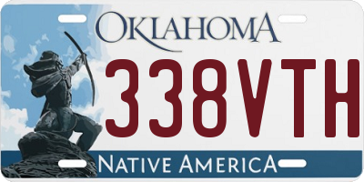 OK license plate 338VTH