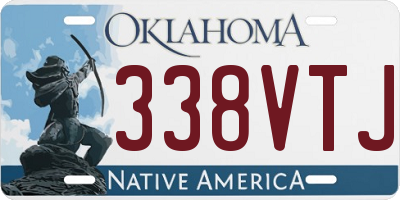OK license plate 338VTJ