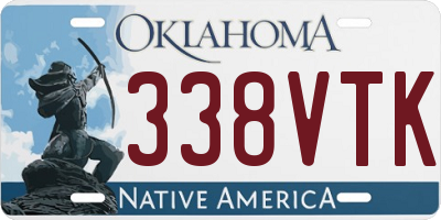 OK license plate 338VTK