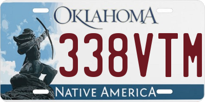 OK license plate 338VTM