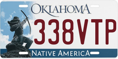 OK license plate 338VTP