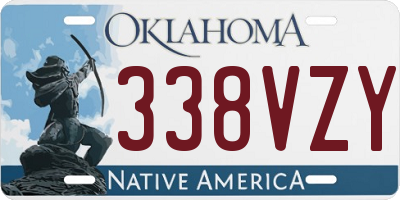OK license plate 338VZY