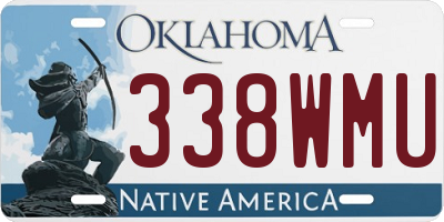 OK license plate 338WMU