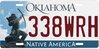 OK license plate 338WRH