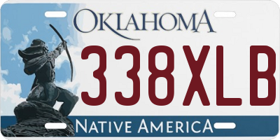 OK license plate 338XLB