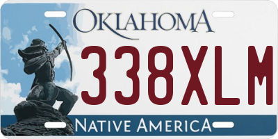 OK license plate 338XLM