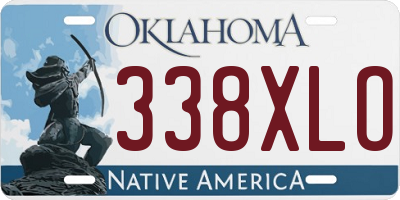 OK license plate 338XLO