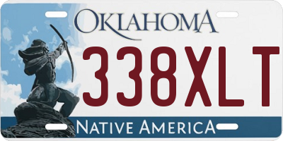 OK license plate 338XLT