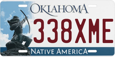 OK license plate 338XME