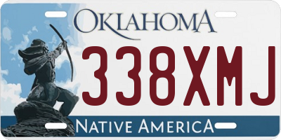 OK license plate 338XMJ