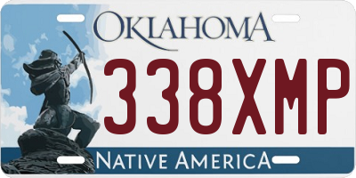 OK license plate 338XMP