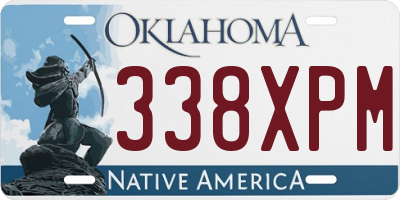 OK license plate 338XPM