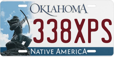 OK license plate 338XPS