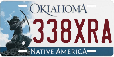 OK license plate 338XRA